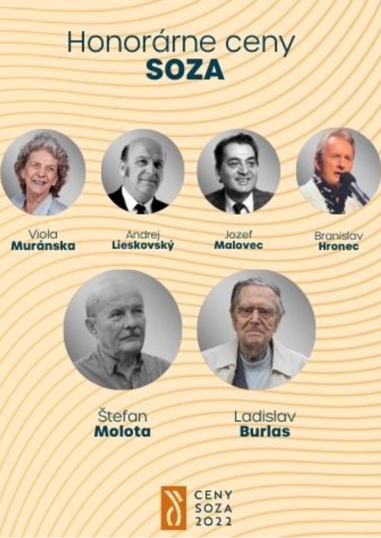 Ladislav Burlas a Štefan Molota laureátmi Veľkej ceny SOZA za roky 2021 a 2022
