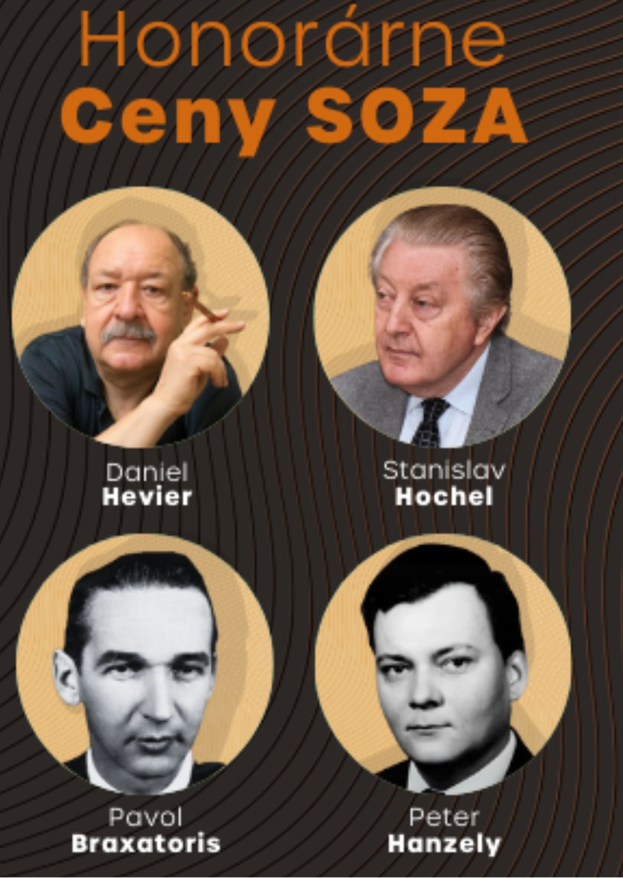 Daniel Hevier a Stanislav Hochel sa stanú novými laureátmi honorárnych cien SOZA
