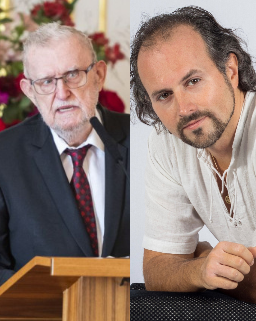 Jubileum Ľubomír Feldek a Rastislav Dubovský